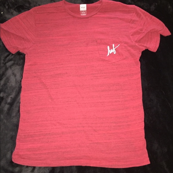 HUF Tops - Red Huff T-shirt